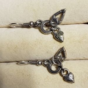 Brighton Silver Earrings with saftey clasp